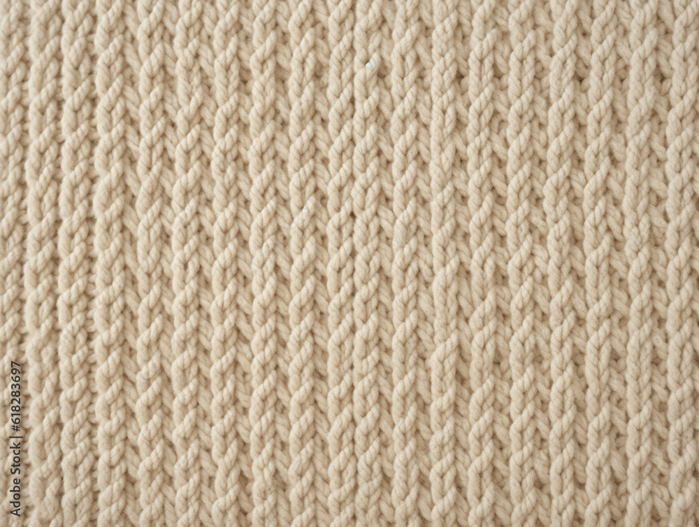 Light beige knitted sweater texture fabric as background Light beige knitted sweater texture fabric as background