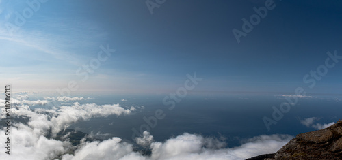 A panoramic view from the top of mount Pico