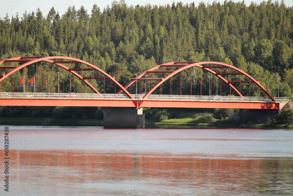 Fototapeta premium bridge over the river