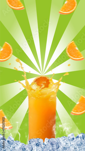 Refrescante sabor Naranja