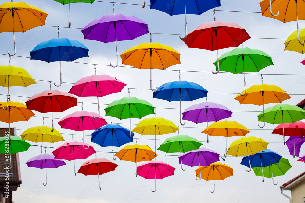 set of umbrellas