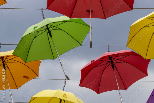 colorful umbrellas background
