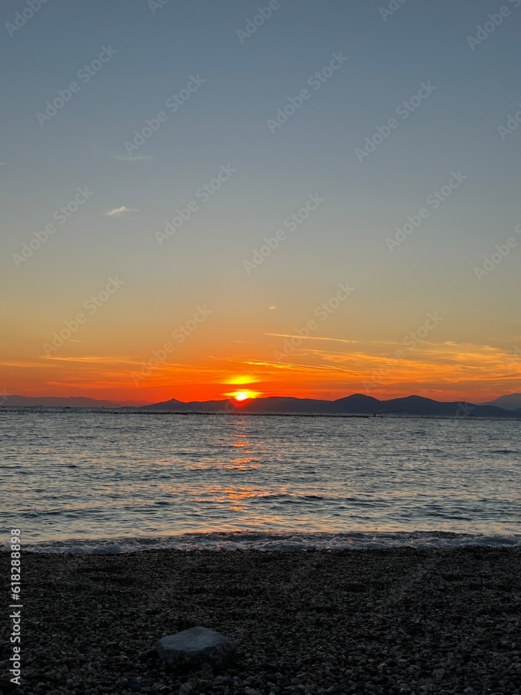 Obraz premium sunset on the beach