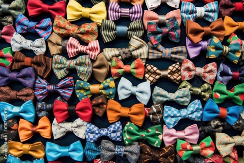many wacky bow tie designs AI Generated
