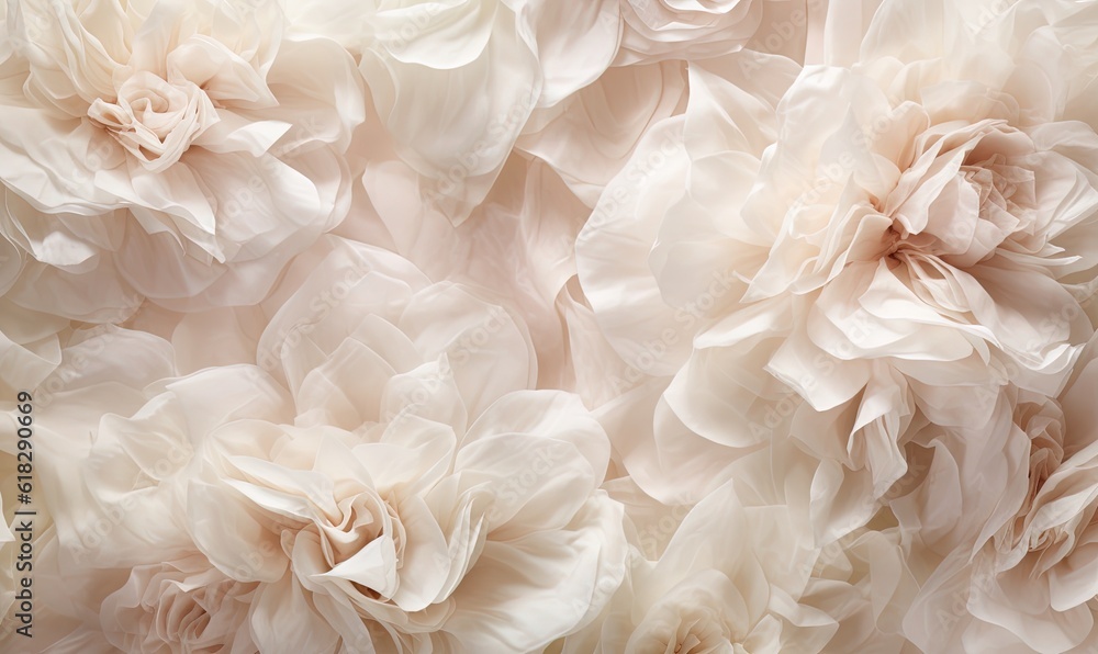a close up of a bunch of flowers with many petals. generative ai a close up of a bunch of flowers with many petals. generative ai