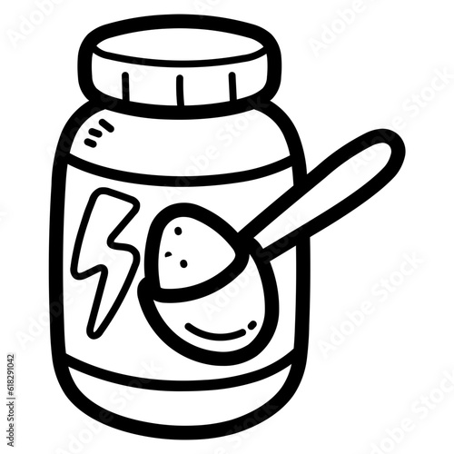 supplements line icon style