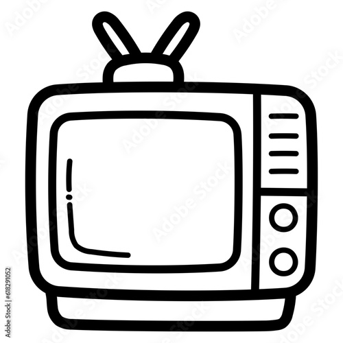 television line icon style