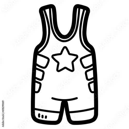 singlet line icon style