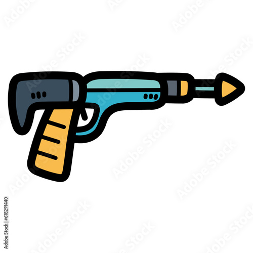 speargun filled outline icon style