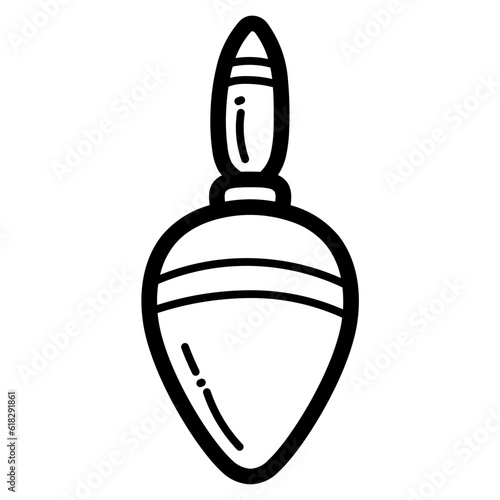 Buoy line icon style