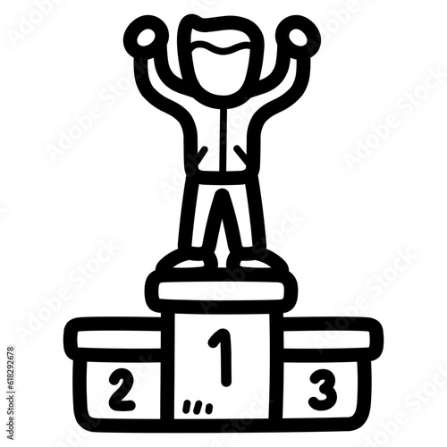 competition line icon style