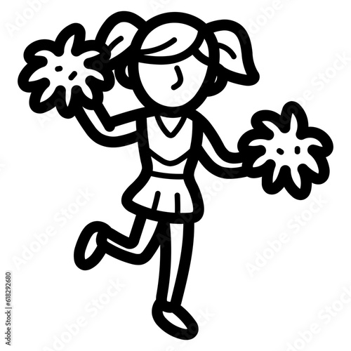 dance line icon style