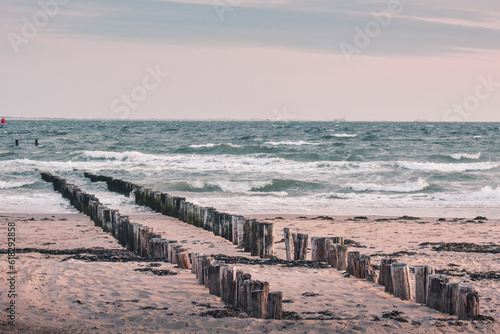 waves on the beach