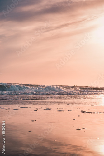 sunset on the beach