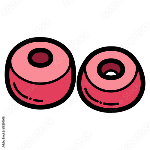 Bushings filled outline icon style
