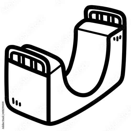 Ramp line icon style