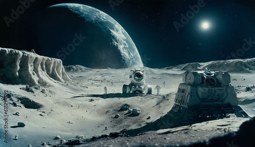 Space Base on the Moon