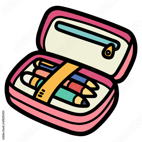 pencil cases filled outline icon style