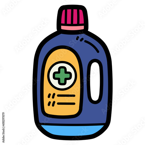 antiseptic filled outline icon style