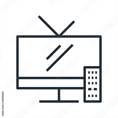 digital tv icon symbol template for graphic and web design collection logo vector illustration