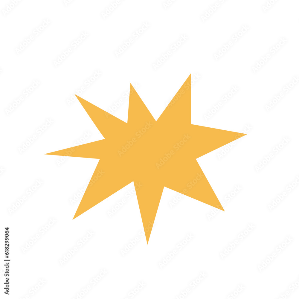 Hand drawn star, clipart vector Hand drawn star, clipart vector