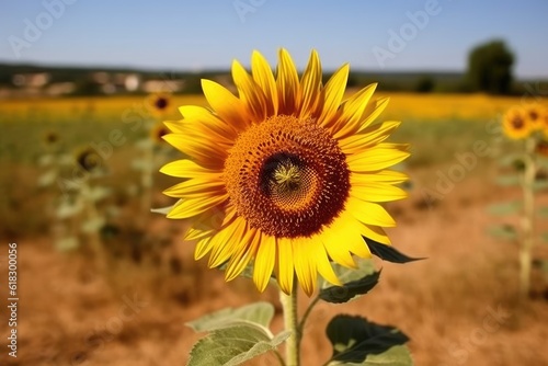 sun flower in summer AI Generated