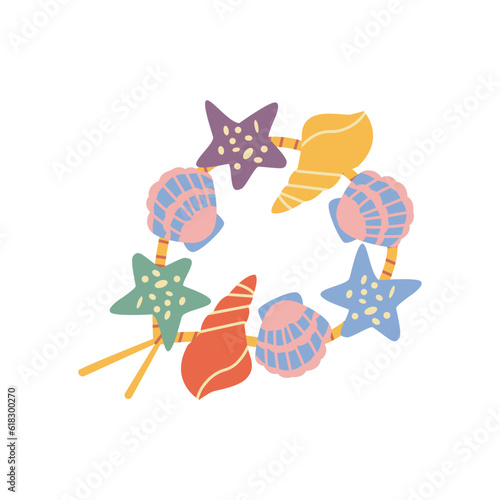 Summer Bracelet with seashell marine