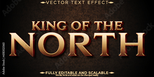 Editable text effect kingdom, 3d movie and game font style