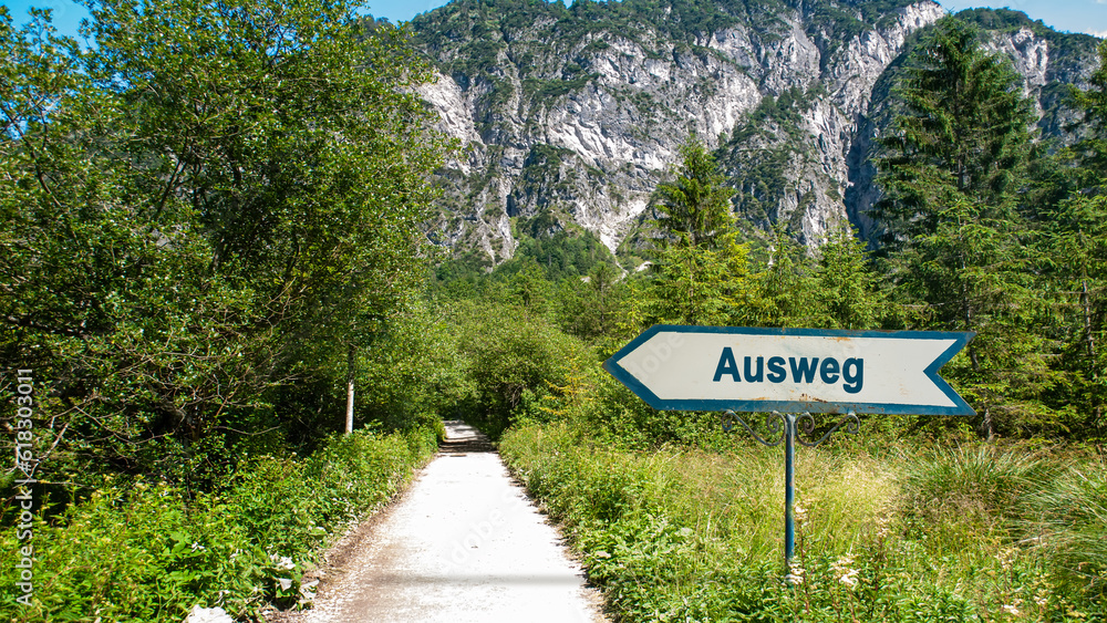 Signposts the direct way to Way out Signposts the direct way to Way out