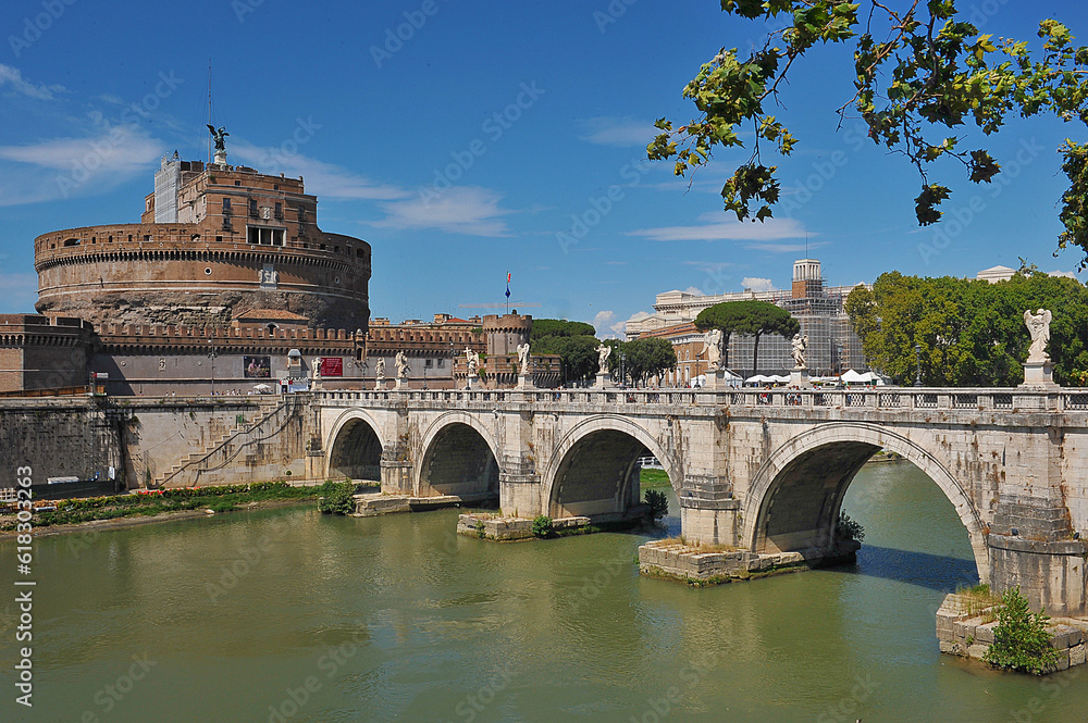 bridge over the Tiber river