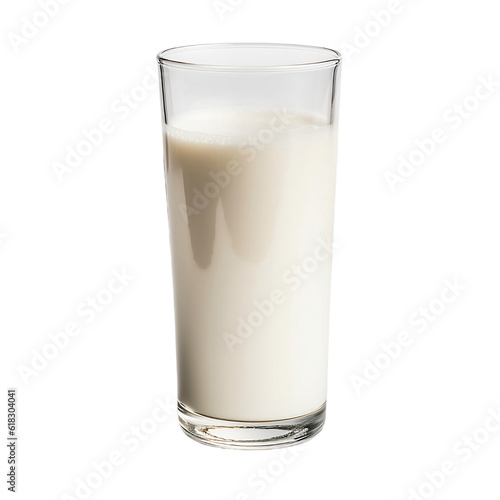 glass of milk isolated on transparent background