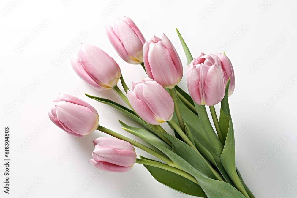 Naklejka premium tulip flowers of a realistic image AI Generated