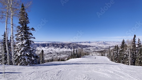 Steamboat ski resort scene