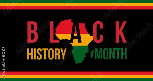 black history month with the continent of africa in the background
