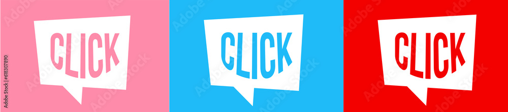 warning group that says click warning group that says click