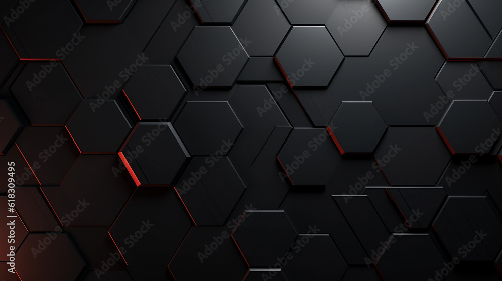 Dark metallic background with hexagonal pattern Dark metallic background with hexagonal pattern