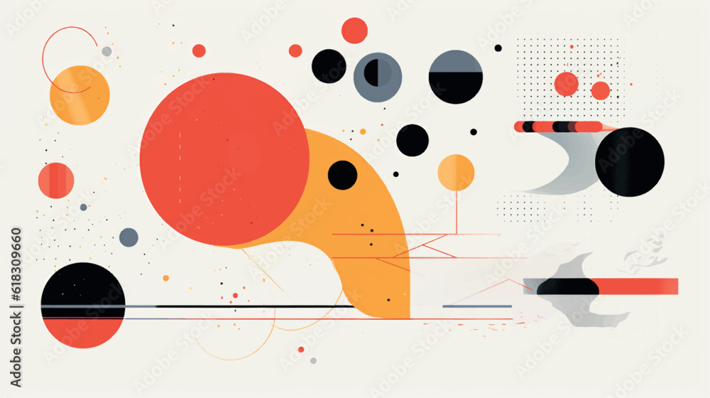 Obraz premium mood board vector, mood board, vector illustration, background