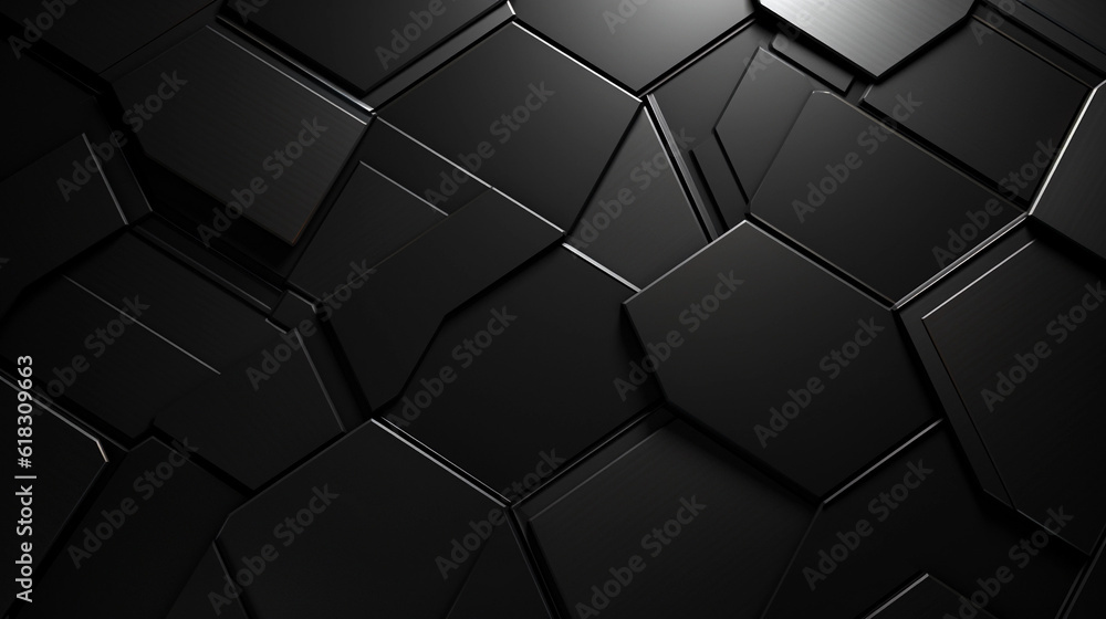 Dark metallic background with hexagonal pattern Dark metallic background with hexagonal pattern