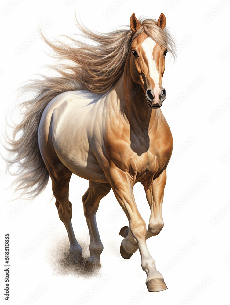 Horse mane tail hooves an animal is a friend of a person, a pet Horse mane tail hooves an animal is a friend of a person, a pet