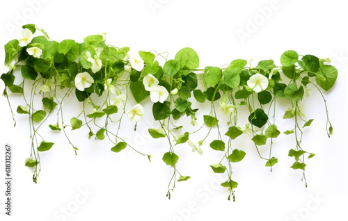 Ivy plants indoor wall mounted, , suspended/hanging, isolated on white background. 