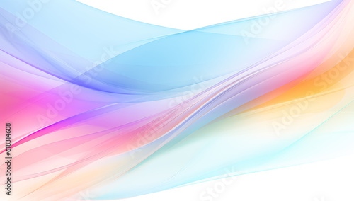 Light Rainbow abstract wavy background.