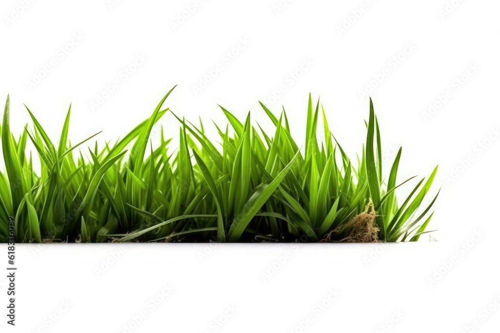 stock photo of grass white isolated background Generative AI stock photo of grass white isolated background Generative AI