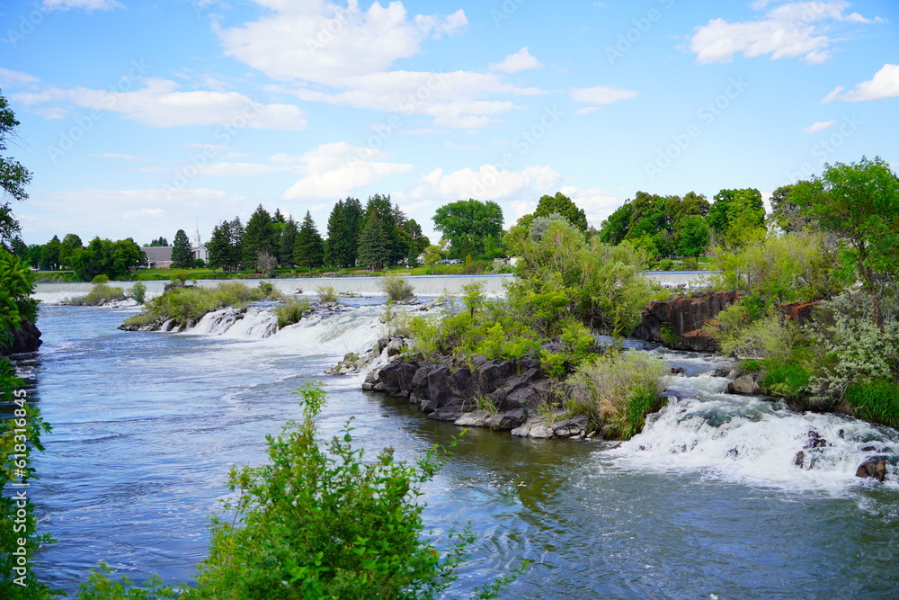 landscape of city Idaho Falls, Idaho, USA landscape of city Idaho Falls, Idaho, USA