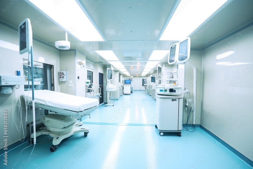 stock photo of inside emergency room unit in hospital