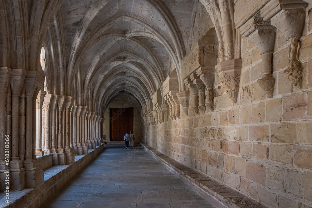 Cloister in the Monastery of Poblet.