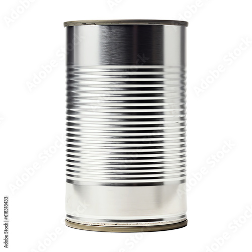 Canned food tin can isolated - Generative AI photo