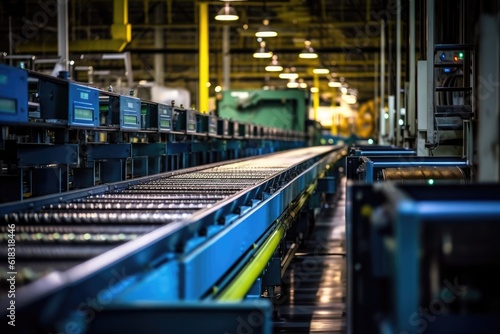 stock photo of inside factory conveyor belt production © NikahGeh