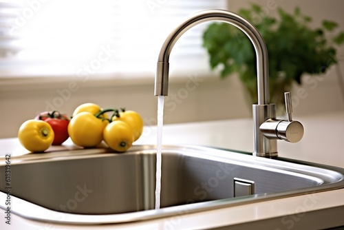 stock photo of inside home view sink close up