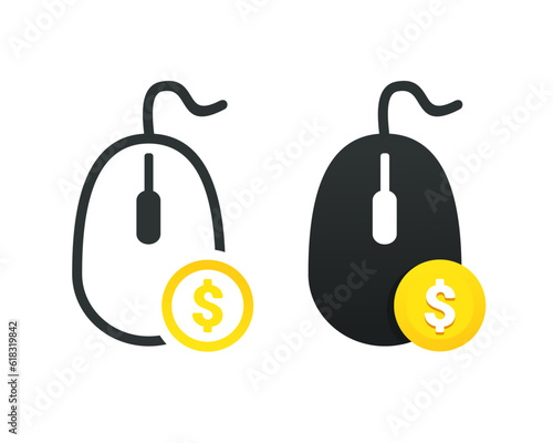 Pay per click. Ppc icon. Illustration vector