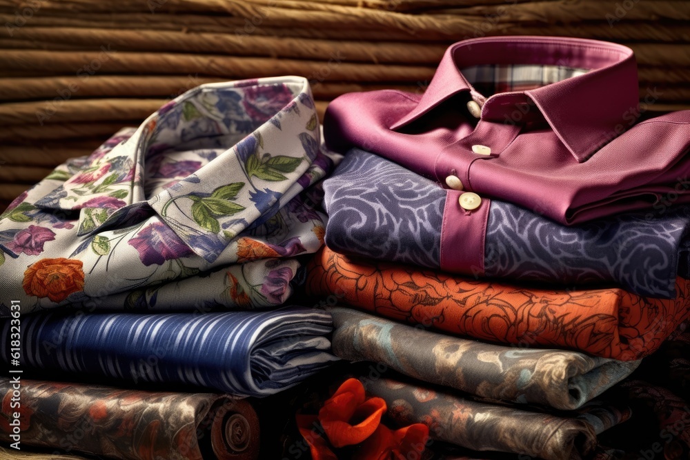 photo of a pile of clothes old fashion vintage style Photography photo of a pile of clothes old fashion vintage style Photography